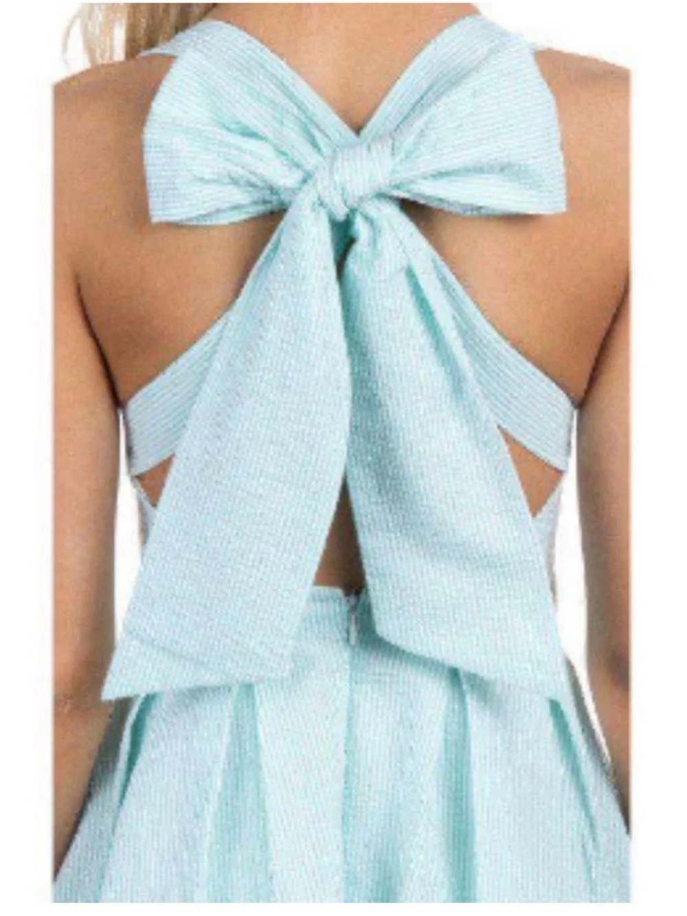 NWT Lauren James Pale Seaform/Mint Green Sweetheart Fit-and-Flare Mini Dress - Picture 2 of 8